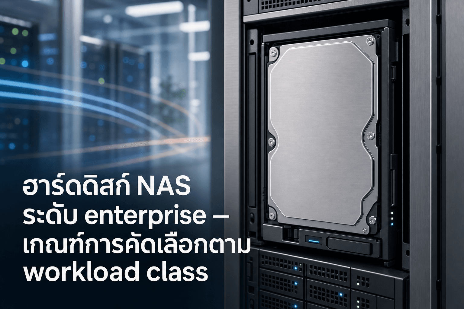 ฮาร์ดดิสก์ NAS สำหรับองค์กรควรเลือกยังไงให้ทนต่อภาระงานหนัก