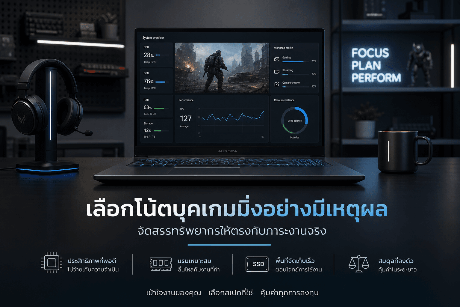 โน้ตบุคเกมมิ่งในยุค SSD และแรมราคาสูง