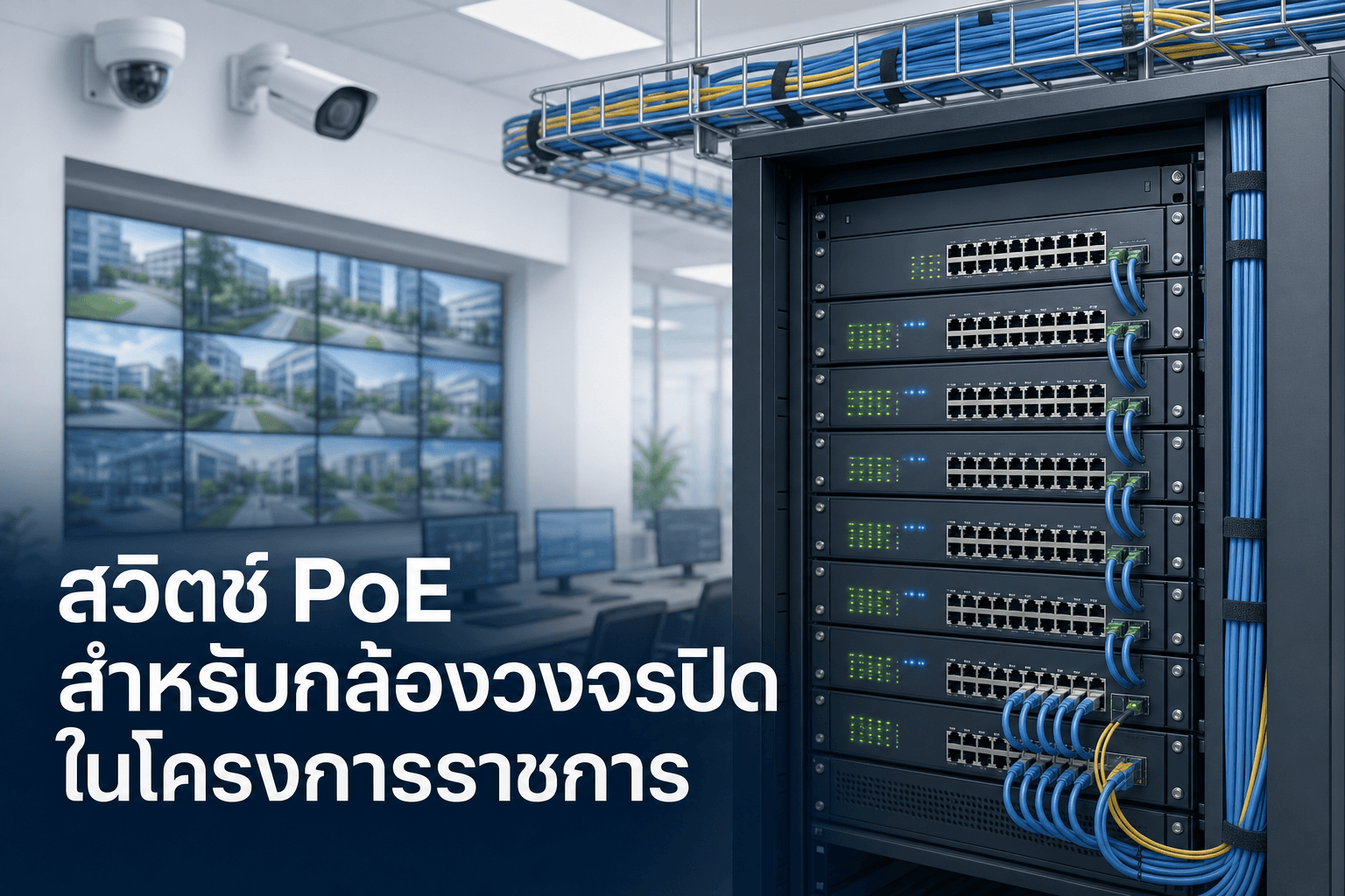 เลือกสวิตช์ PoE ยังไงให้เหมาะกับระบบกล้องภาครัฐ