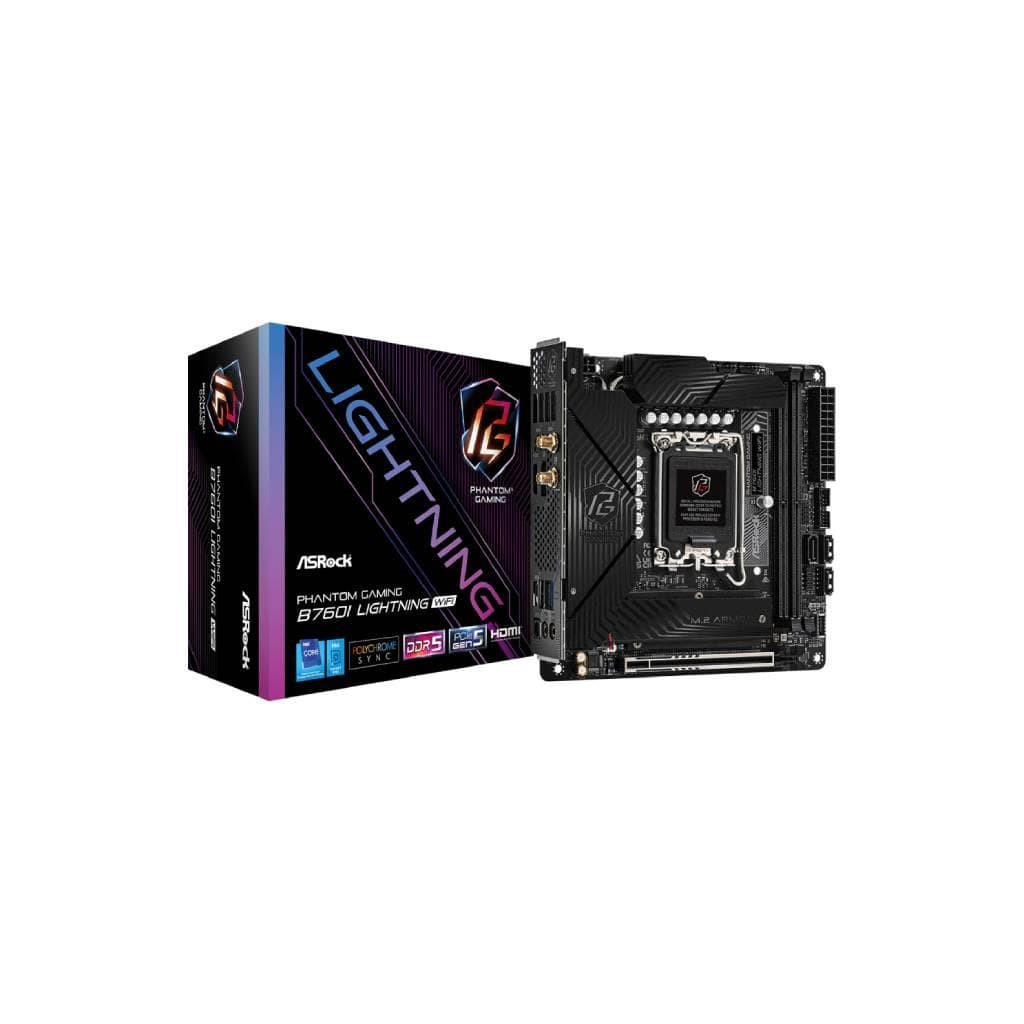 ASRock B760I-LIGHTNING-WIFI Intel B760 DDR5 Mini-ITX 14th/13th/12th Gen - 1