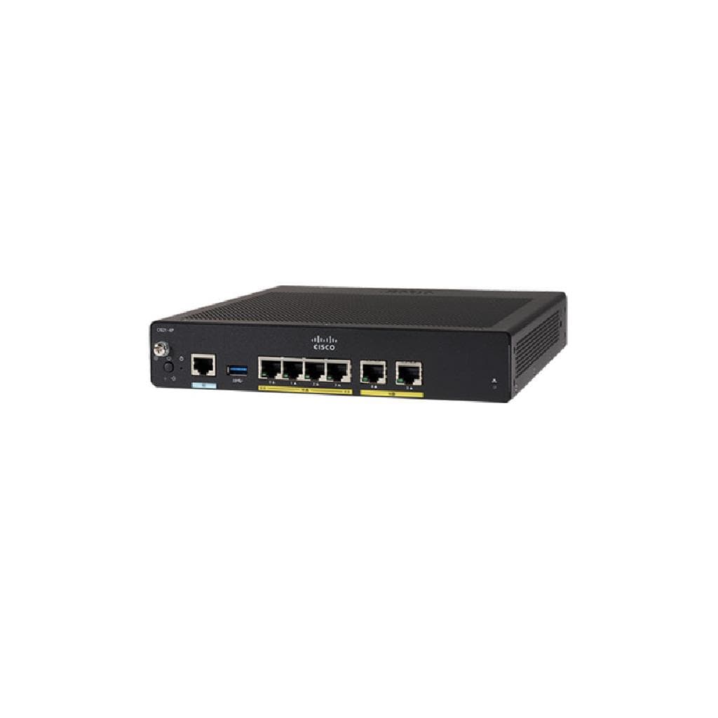 Cisco 900 Series ISR C921-4P Gigabit Ethernet Router (2 WAN + 4 LAN) - CISCO - 1