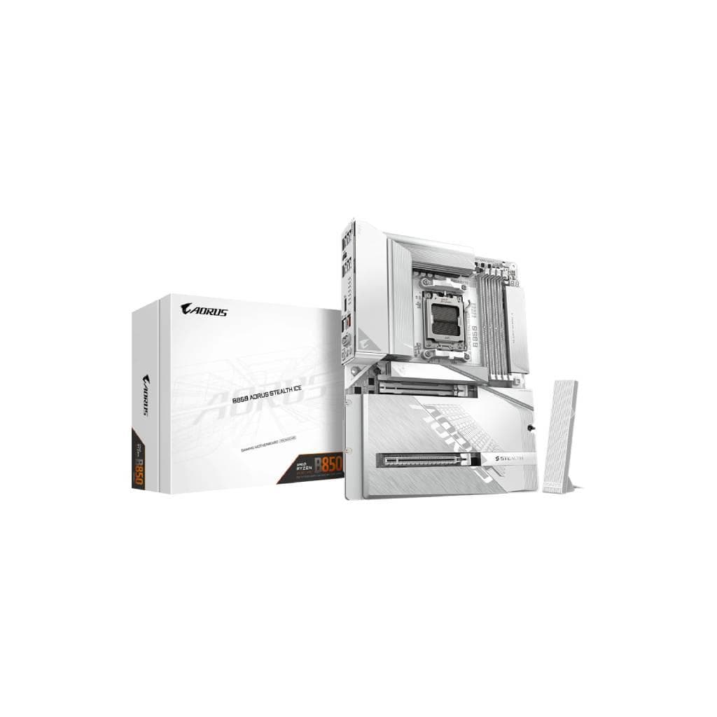 GIGABYTE B850 AORUS STEALTH ICE (Rev. 1.1) AM5 DDR5 Motherboard