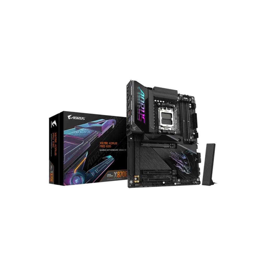 GIGABYTE X870E AORUS PRO X3D ICE 1.0 AM5 DDR5 Motherboard - 1