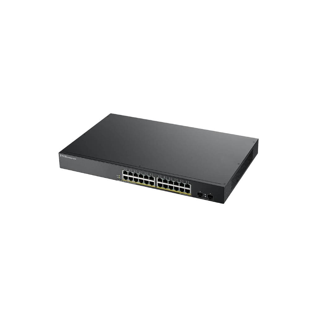 ZYXEL GS1900-24HPV2 24-Port Gigabit Smart Managed PoE+ Switch with 2 SFP Slots - 1