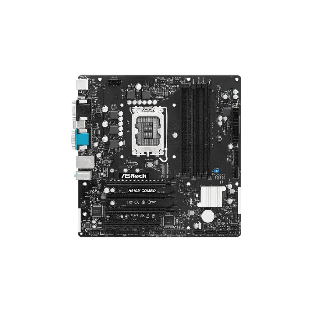 ASRock H610M-COMBO LGA1700 Micro ATX Mainboard - 1