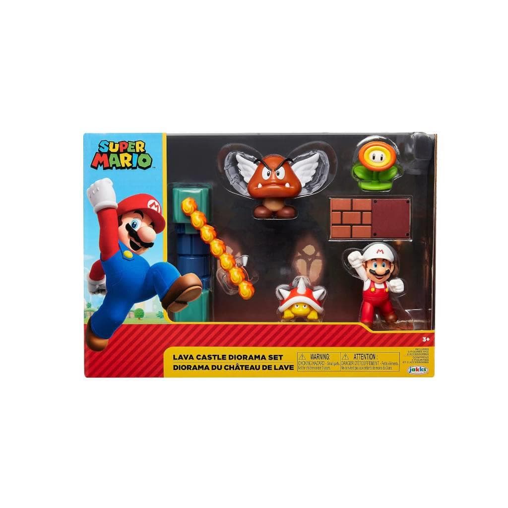 Nintendo 2.5" Lava Castle Diorama Set - 1