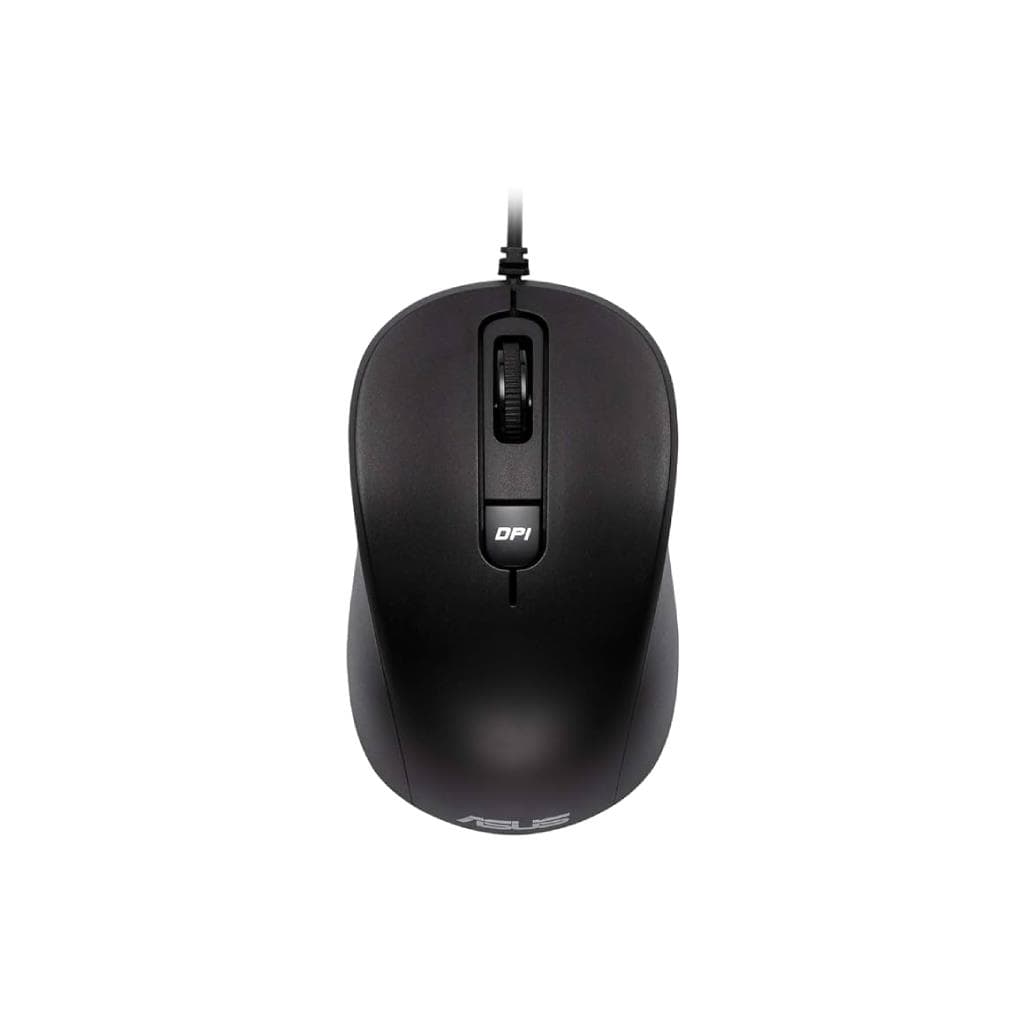 ASUS MU101C Wired Blue Ray Mouse Black (3200dpi) - Silent Click - 1