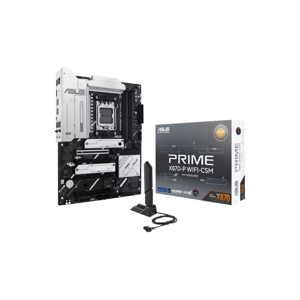 ASUS PRIME X870-P WIFI-CSM Motherboard AM5 DDR5 PCIe 5.0 USB4 WiFi 7 - 1