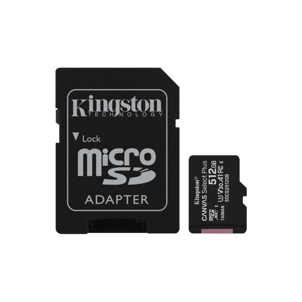 KINGSTON Canvas Select Plus microSD 512GB A1 U3 V30 100/85MB/s - 1