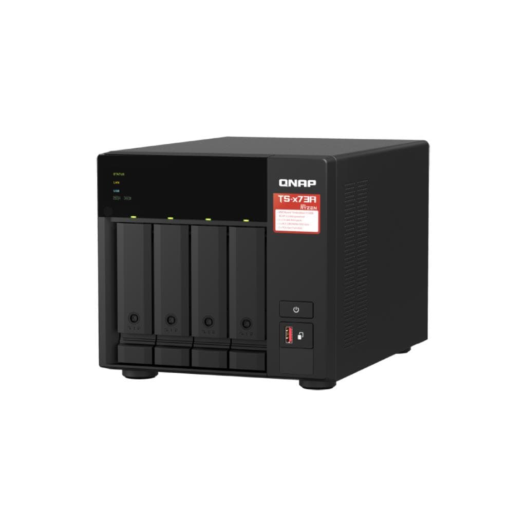QNAP TS-473A-8G 4-Bay NAS AMD Ryzen V1500B 2.2GHz 8GB DDR4 - 1