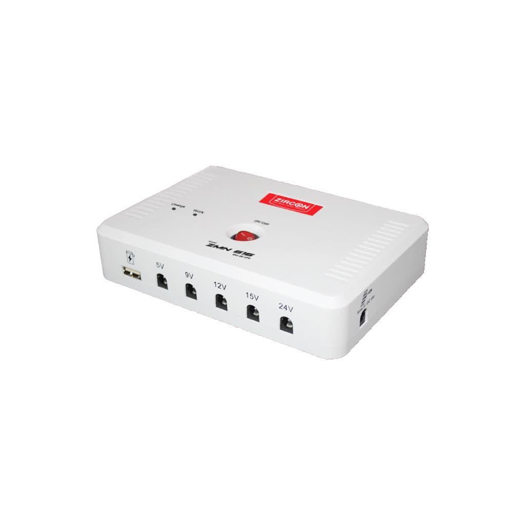 ZIRCON ZMN616 Mini DC UPS 2000mAh (6pcs) Solar DC 5V/9V/12V/15V/24V - 1
