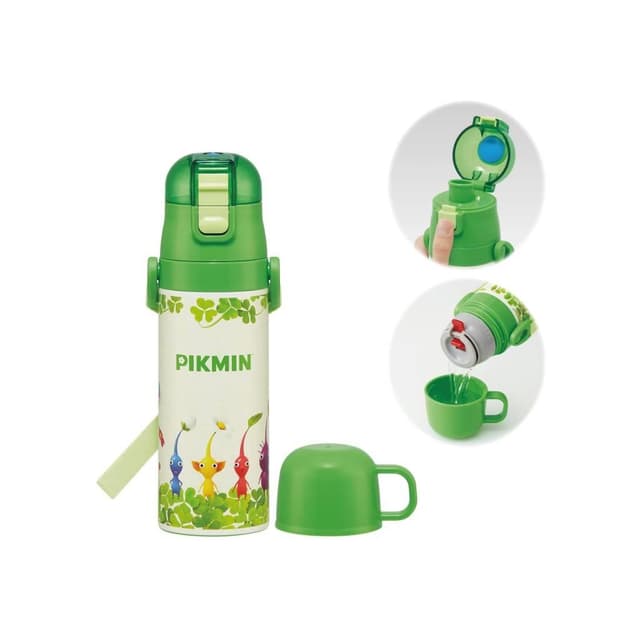 PIKMIN - LIGHTWEIGHT 2 WAY STAINLESS BOTTLE 430ML