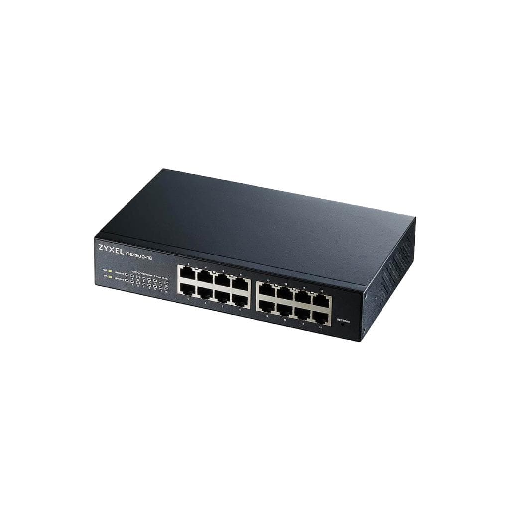 ZYXEL GS1900-16_P 16-Port GbE Smart Managed Switch - 1