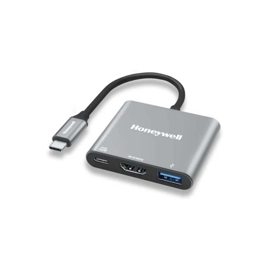 HONEYWELL Type-C to HDMI Adapter with USB 3.0 & PD Charging (Silver) - 1