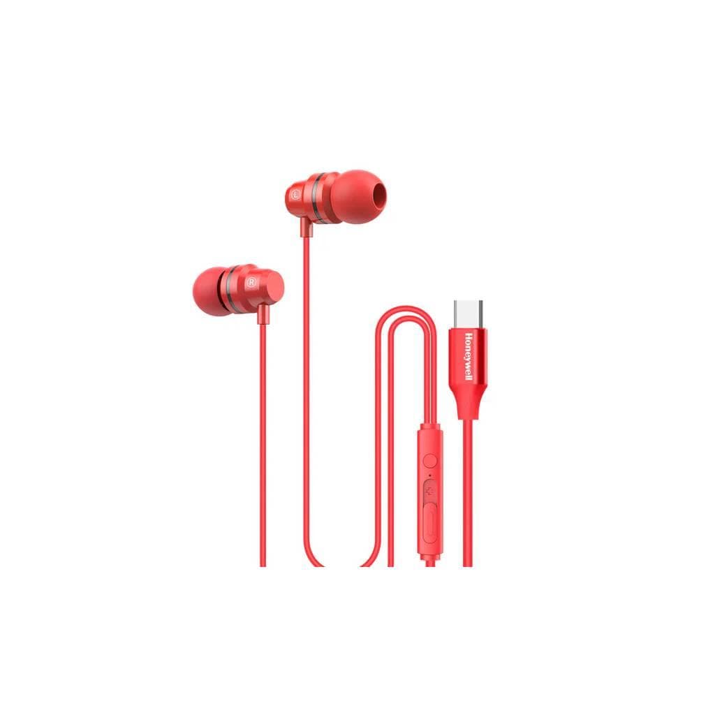 HONEYWELL Suono P60 Wired Earphones Red - 1