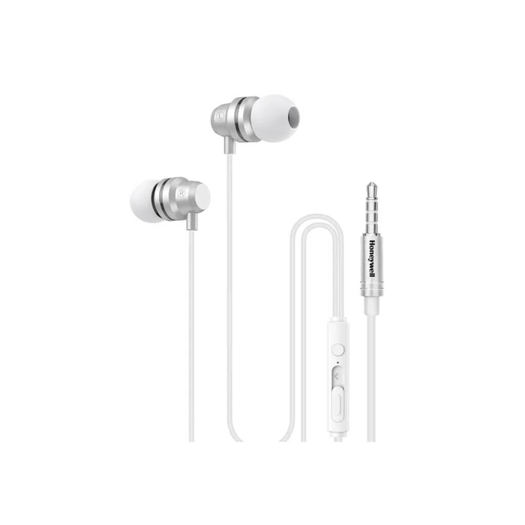 Honeywell Moxie V50 Wired Earphones White - 1