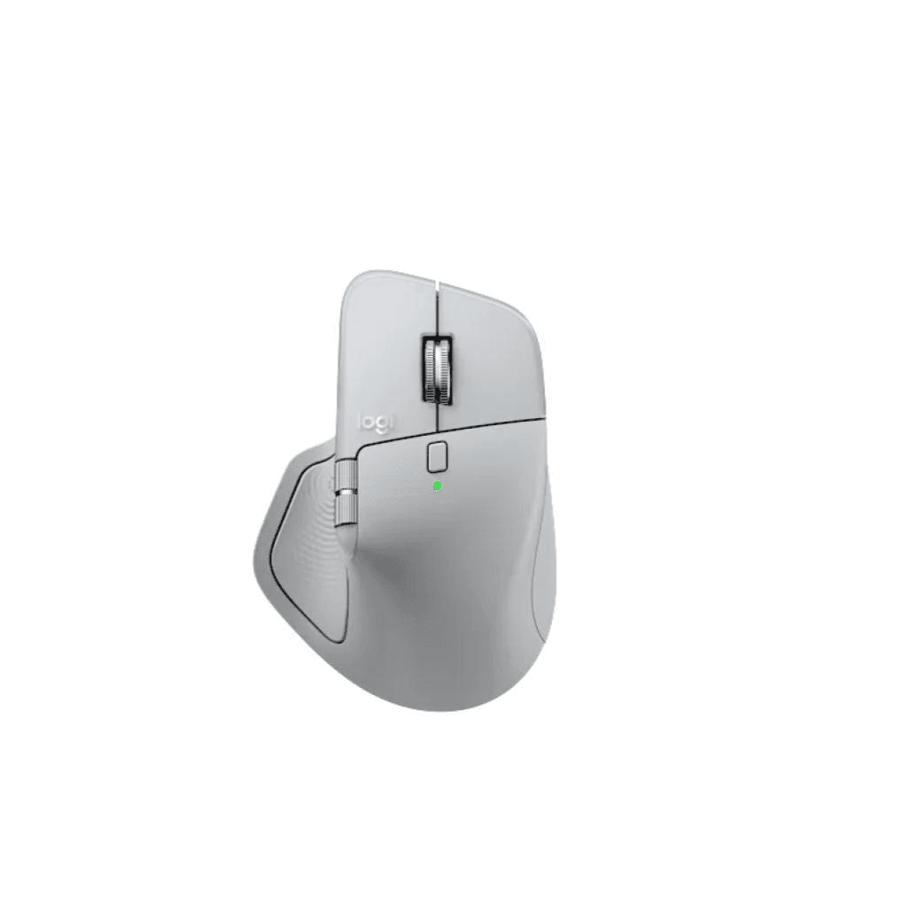 Logitech MX Master 4 Wireless Mouse (Pale Gray) - 8K DPI, MagSpeed Scroll, Haptic Feedback - 1