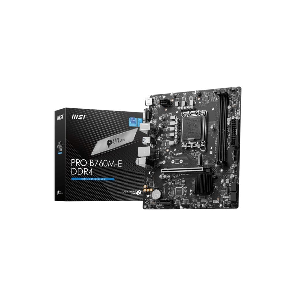 MSI PRO B760M-E DDR4 Micro ATX Mainboard - 1