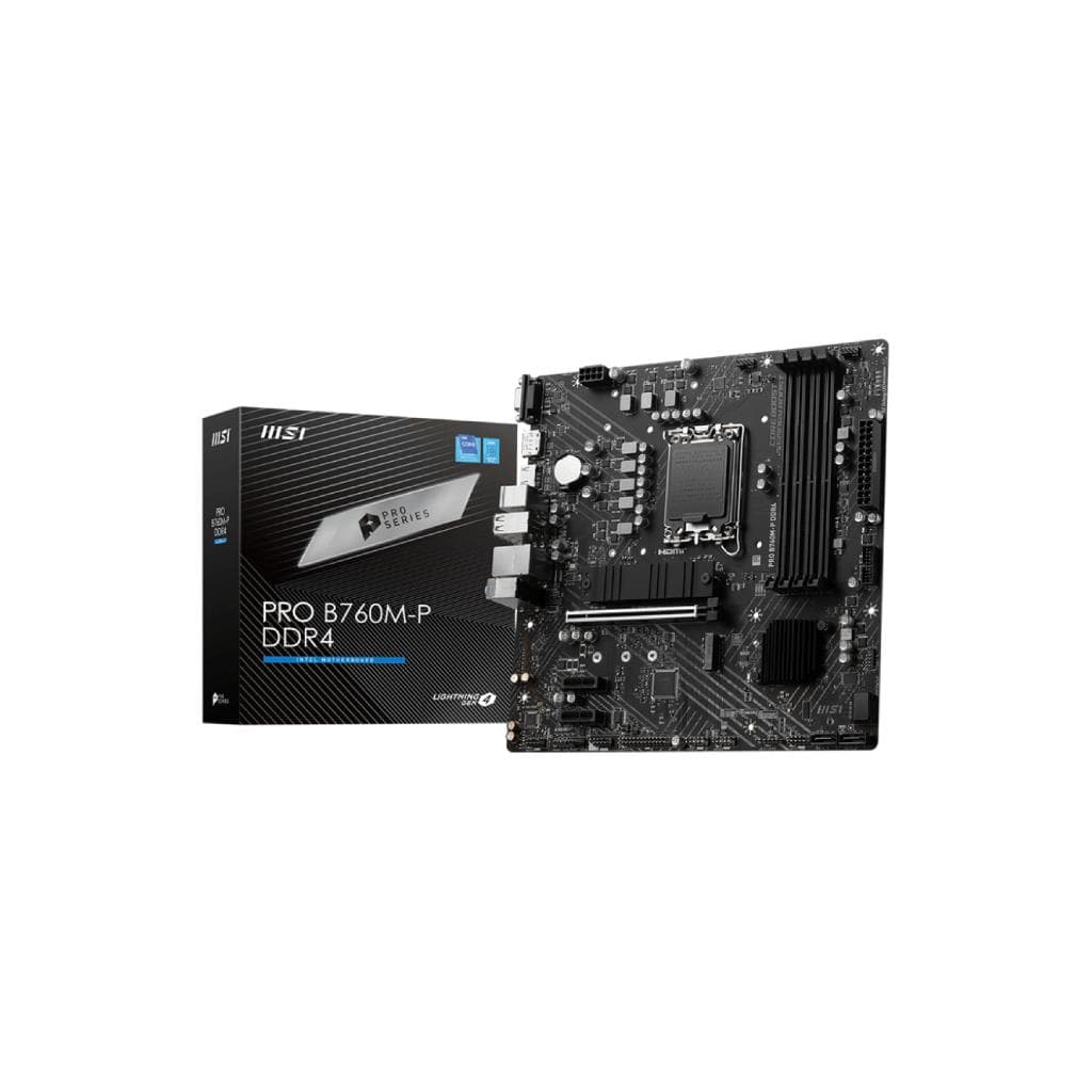 MSI PRO B760M-P DDR4 Micro ATX Mainboard - 1