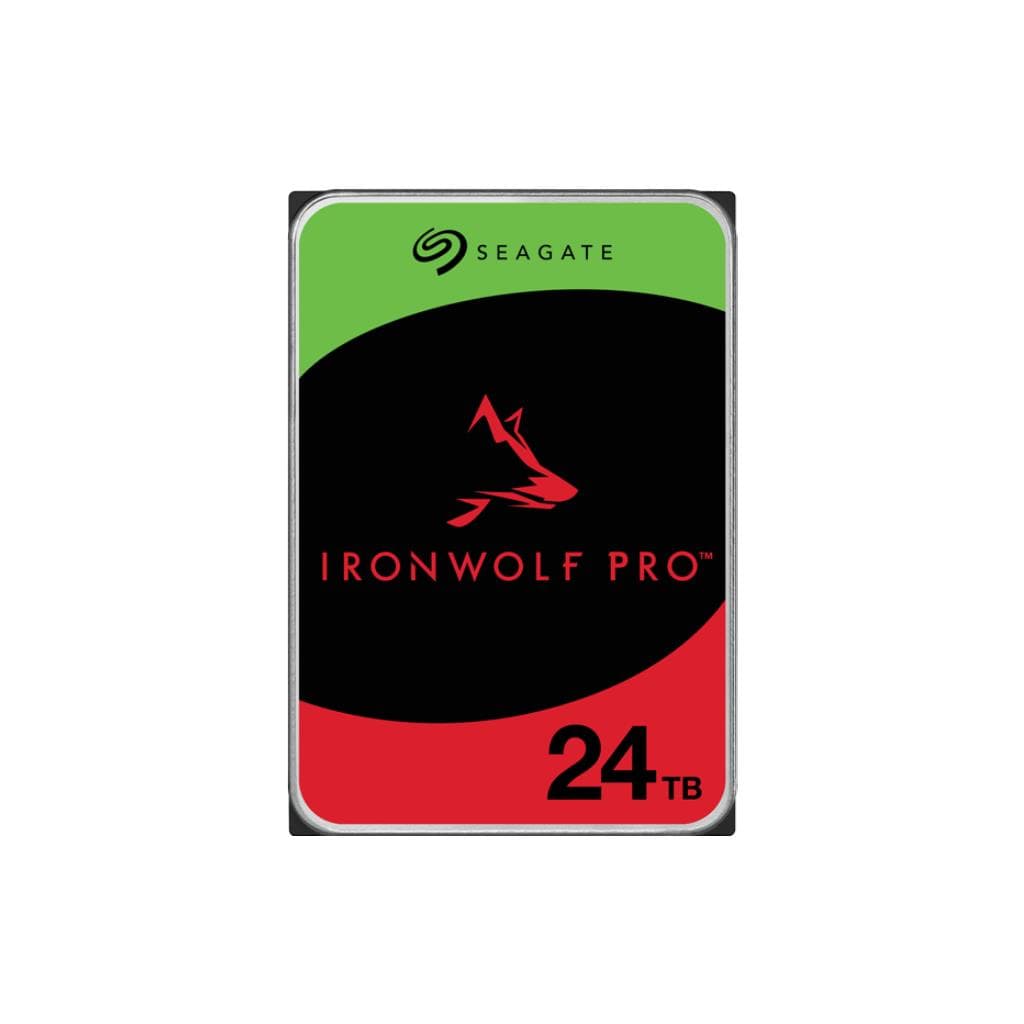 SEAGATE IRONWOLF PRO 24TB 7200RPM SATA 6Gb/s 512MB Cache 5-Year Warranty - 1