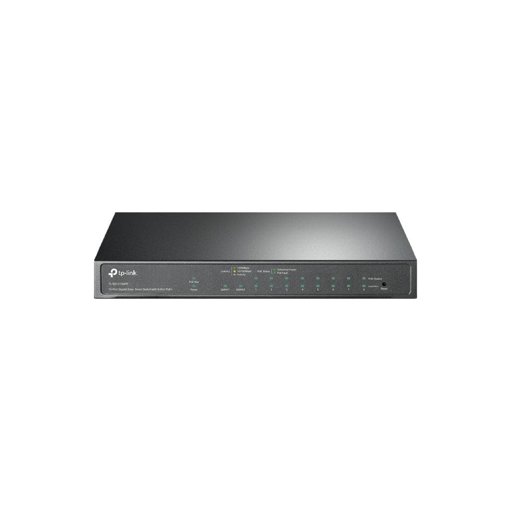 TP-Link TL-SG1210MPE 10-Port Gigabit Easy Smart PoE+ Switch (8x PoE+ Ports) - 1