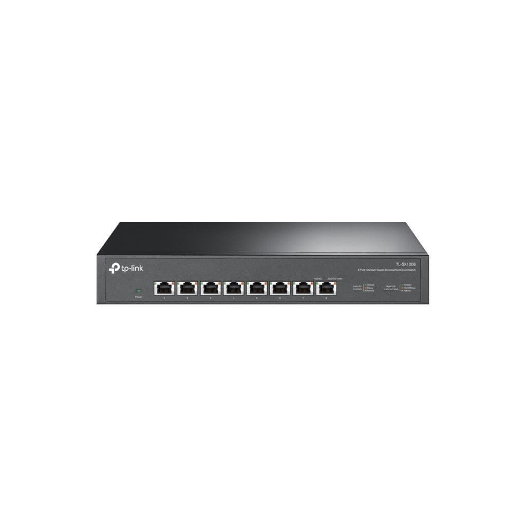 TP-Link TL-SX1008 8-Port 10G Multi-Gigabit Switch - 1U Rackmount - 1