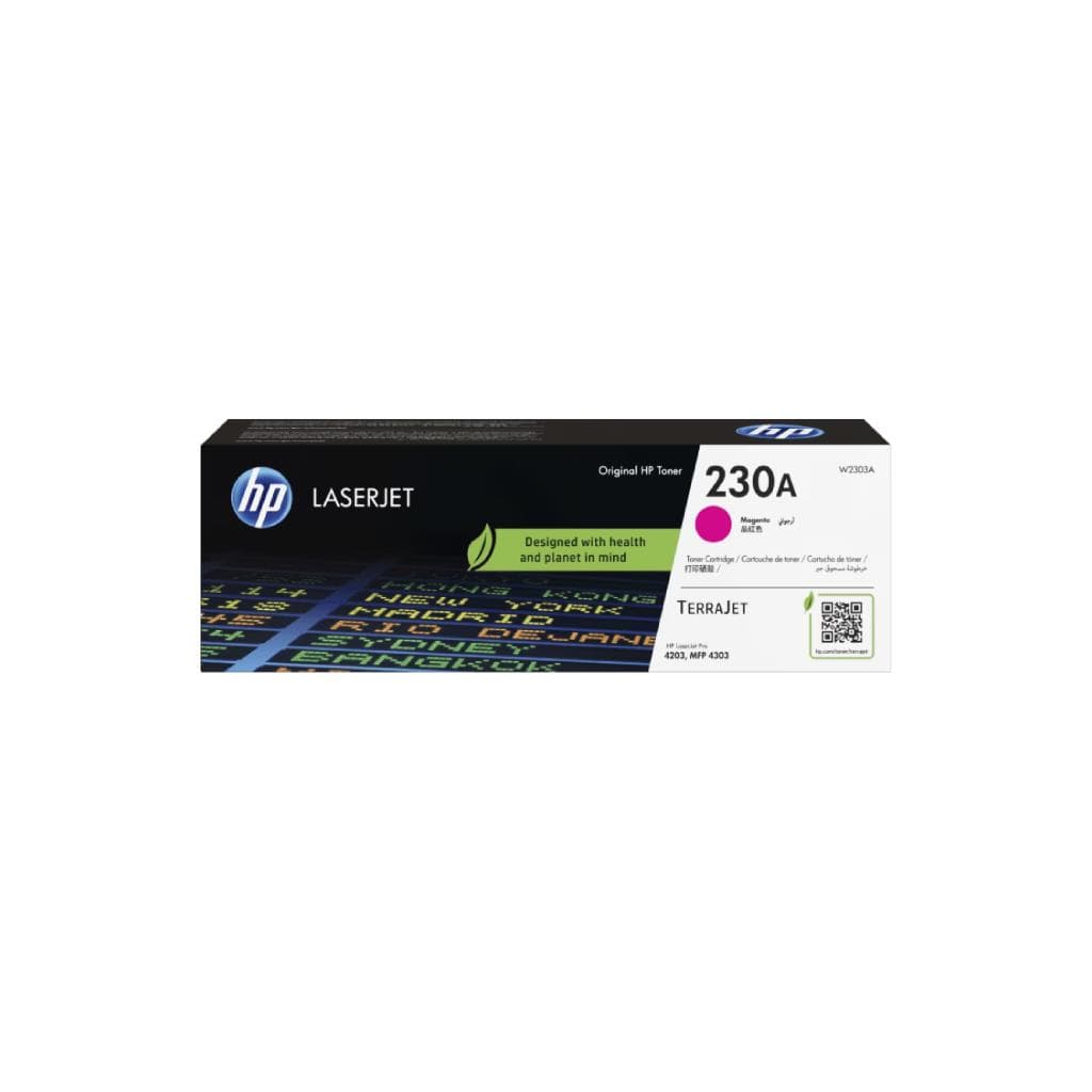 HP 230A Magenta Original LaserJet Toner Cartridge (1,800 pgs) - W2303A - 1