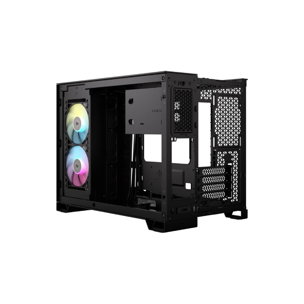 CORSAIR 2500X LINK Tempered Glass mATX Mid-Tower Black (CC-9011267-WW)