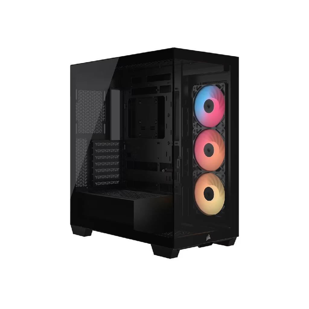 CORSAIR 3500X RS-R ARGB Mid-Tower PC Case – 3x Pre-Installed RS120-R ARGB Fans