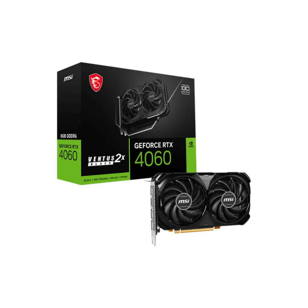MSI GeForce RTX 4060 VENTUS 2X BLACK 8GB OC (2026)