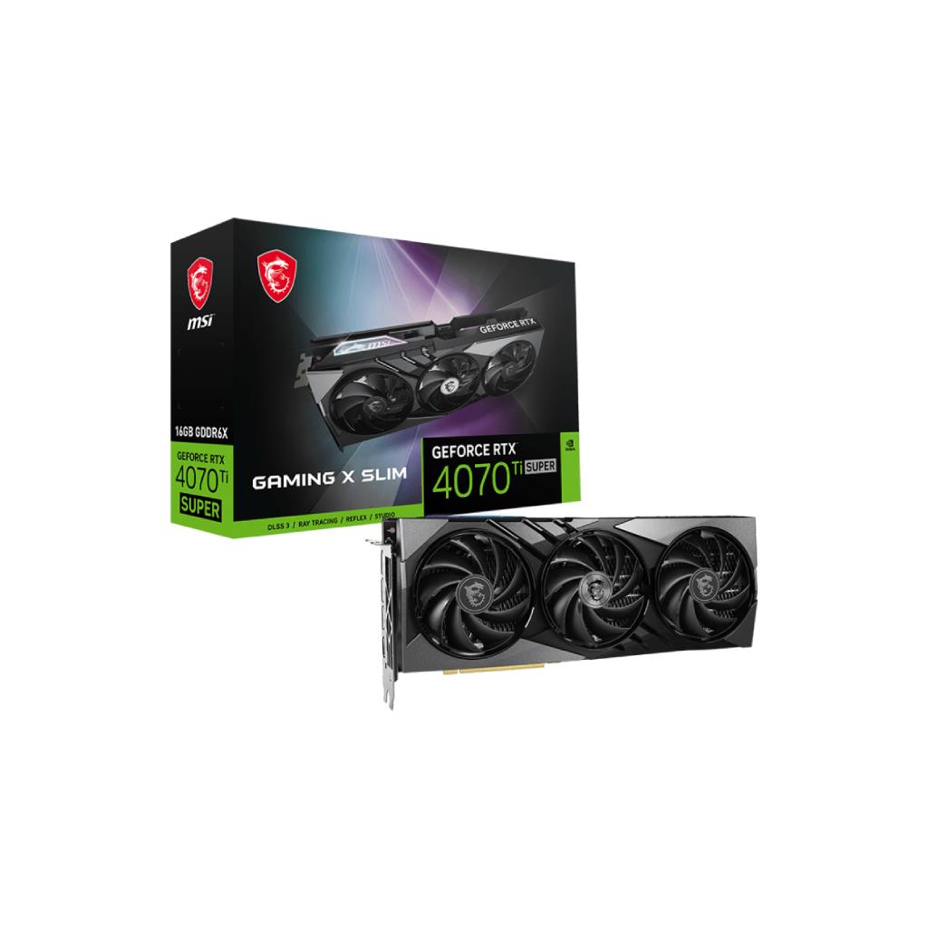 MSI GeForce RTX 4070 Ti SUPER 16GB GDDR6X GAMING X SLIM
