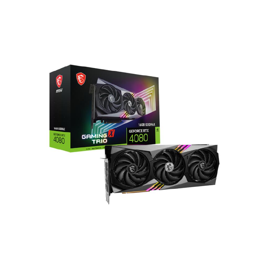 MSI GeForce RTX 4080 16GB GAMING X TRIO (2595 MHz) - White