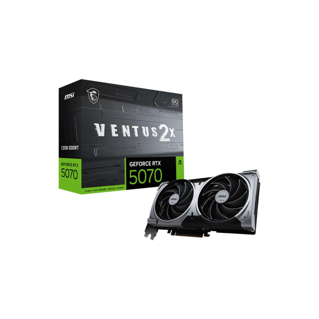 MSI GeForce RTX™ 5070 12G Ventus 2X OC 12GB GDDR7 (50 Series)