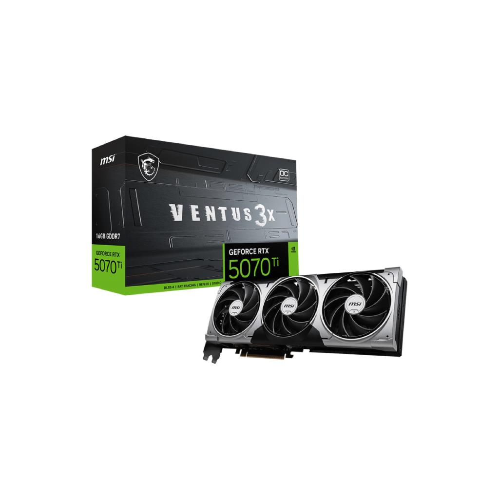 MSI GeForce RTX™ 5070 Ti 16GB GDDR7 Ventus 3X OC (PCIe 5.0) 16GB