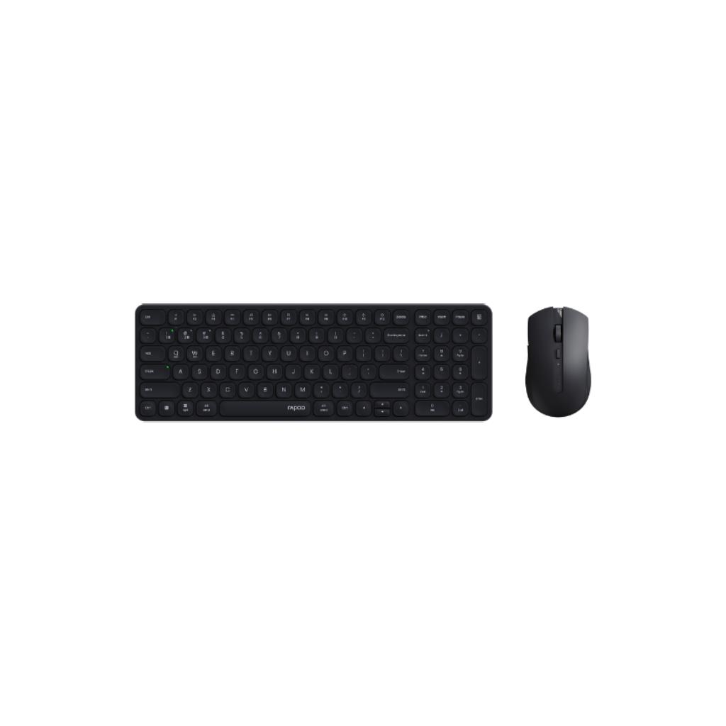 RAPOO 9350S Wireless Keyboard & Mouse Combo Dark Grey (Bluetooth + USB Receiver)