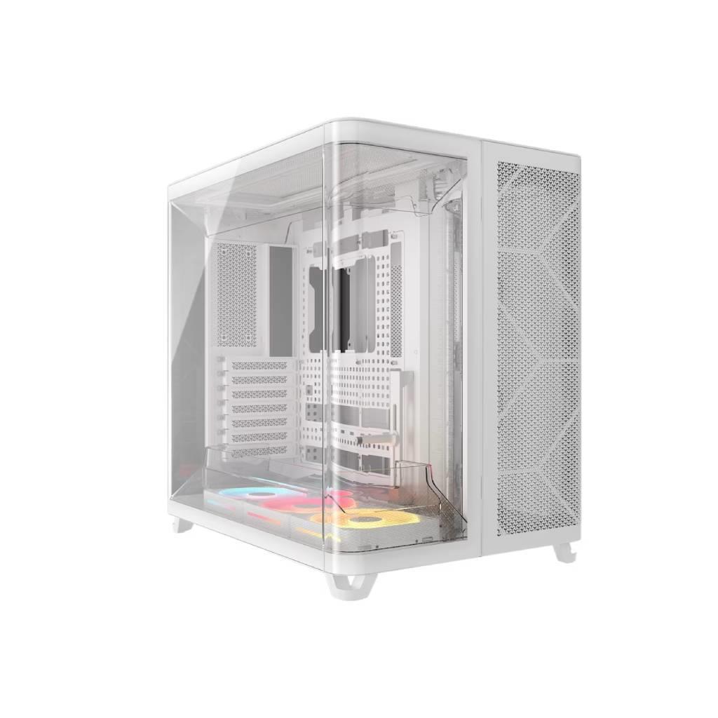 CORSAIR AIR 5400 LX-R LINK Tempered Glass Mid-Tower White