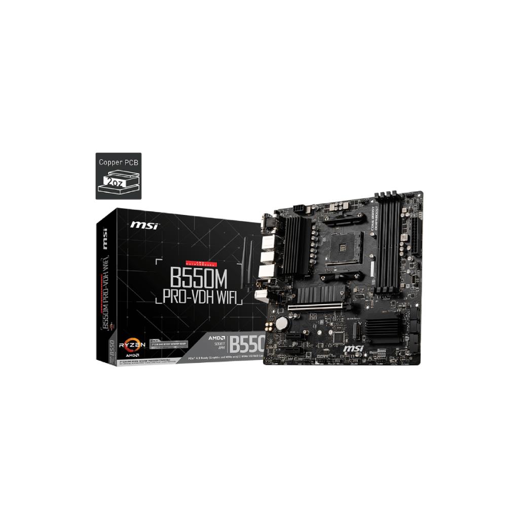 MSI B550M PRO-VDH WIFI Motherboard with Wi-Fi 6