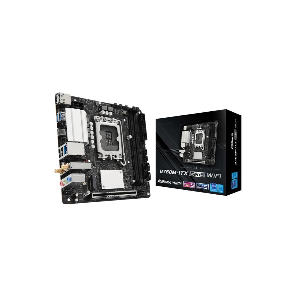 ASRock B760M-ITX-Gen5-WiFi Intel B760 LGA1700 2 x DDR5 DIMM