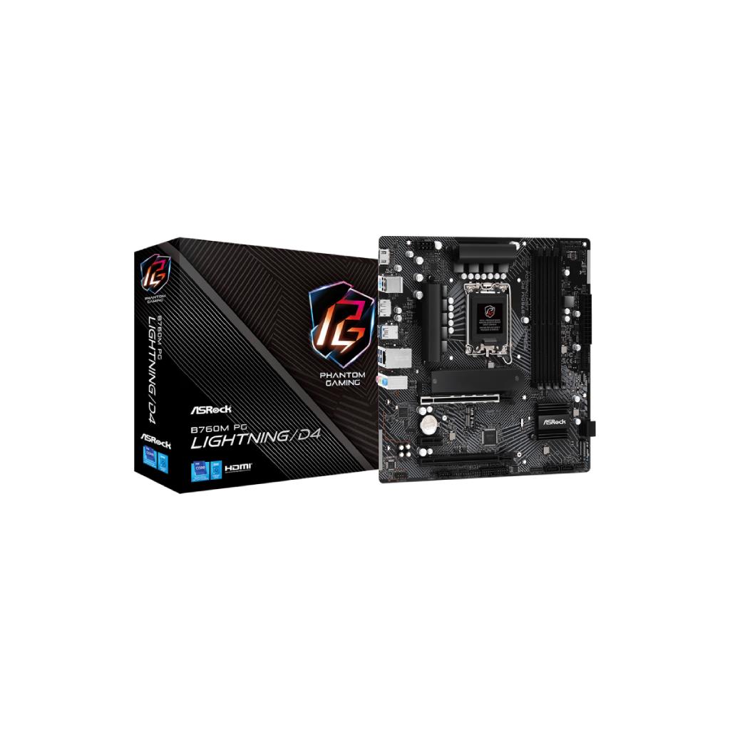 ASRock B760M PG Lightning/D4 Micro ATX Motherboard