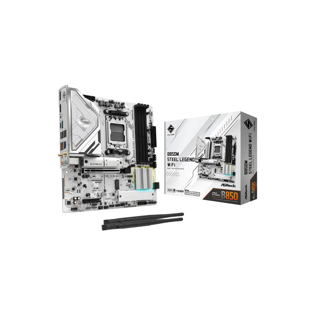 ASRock B850M Steel Legend WiFi Micro ATX Motherboard