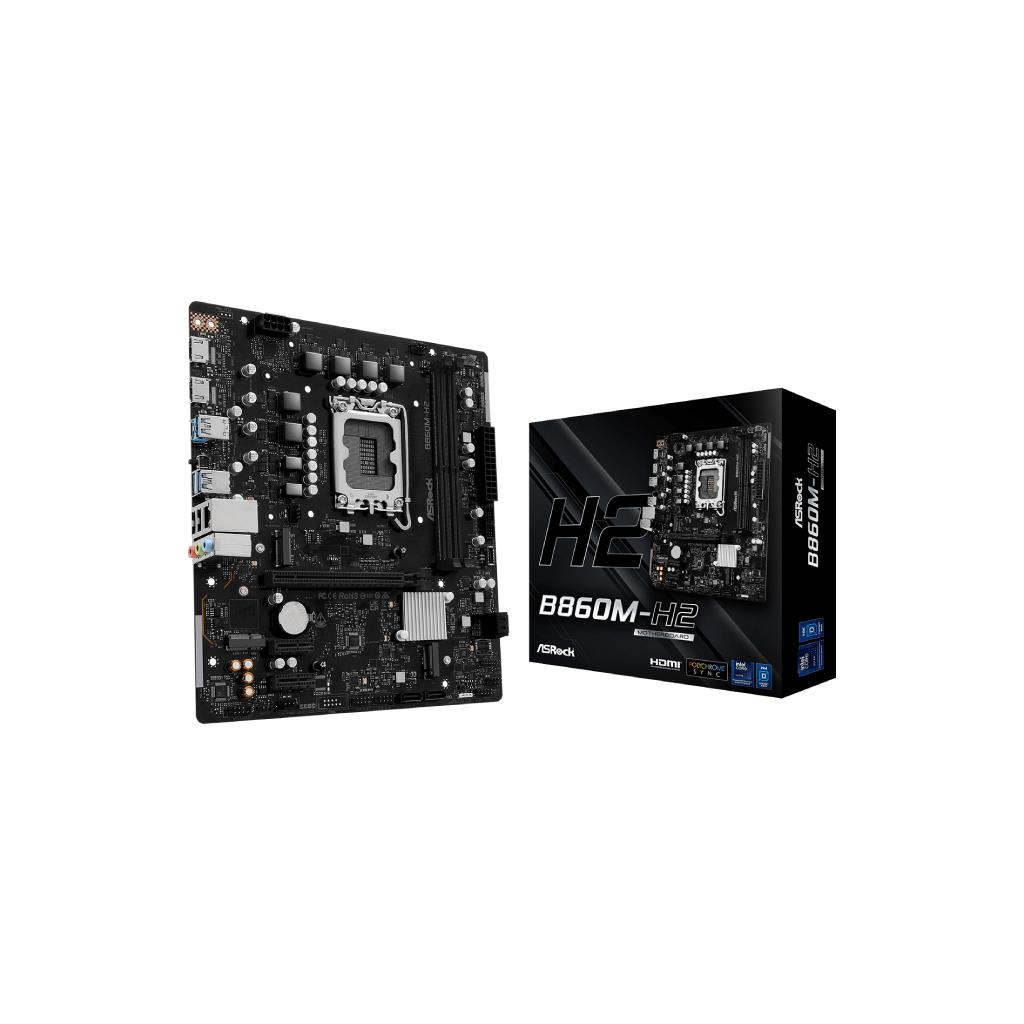 ASRock B860M-H2 Micro ATX Motherboard (Intel B860 Chipset)