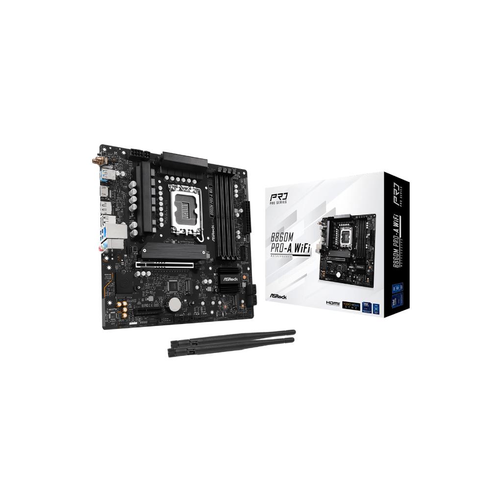 ASRock B860M Pro-A WiFi (Micro ATX) Intel B860 Chipset