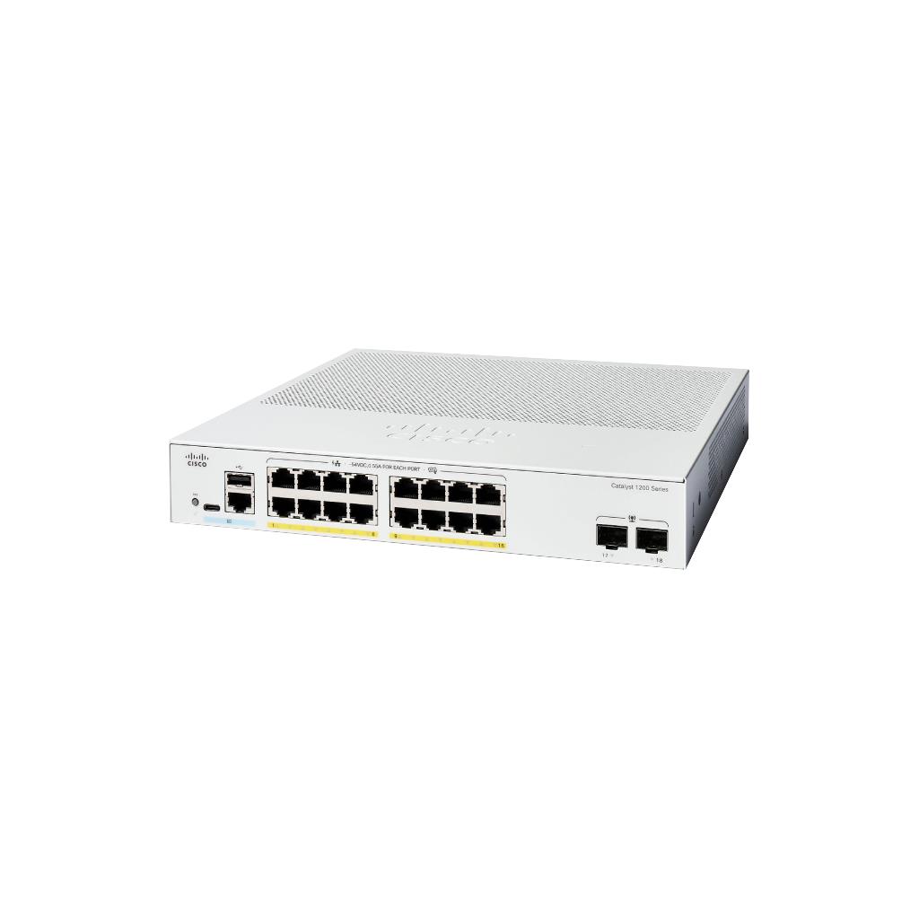 Cisco Catalyst 1200 16-Port GE PoE Switch 2x1G SFP