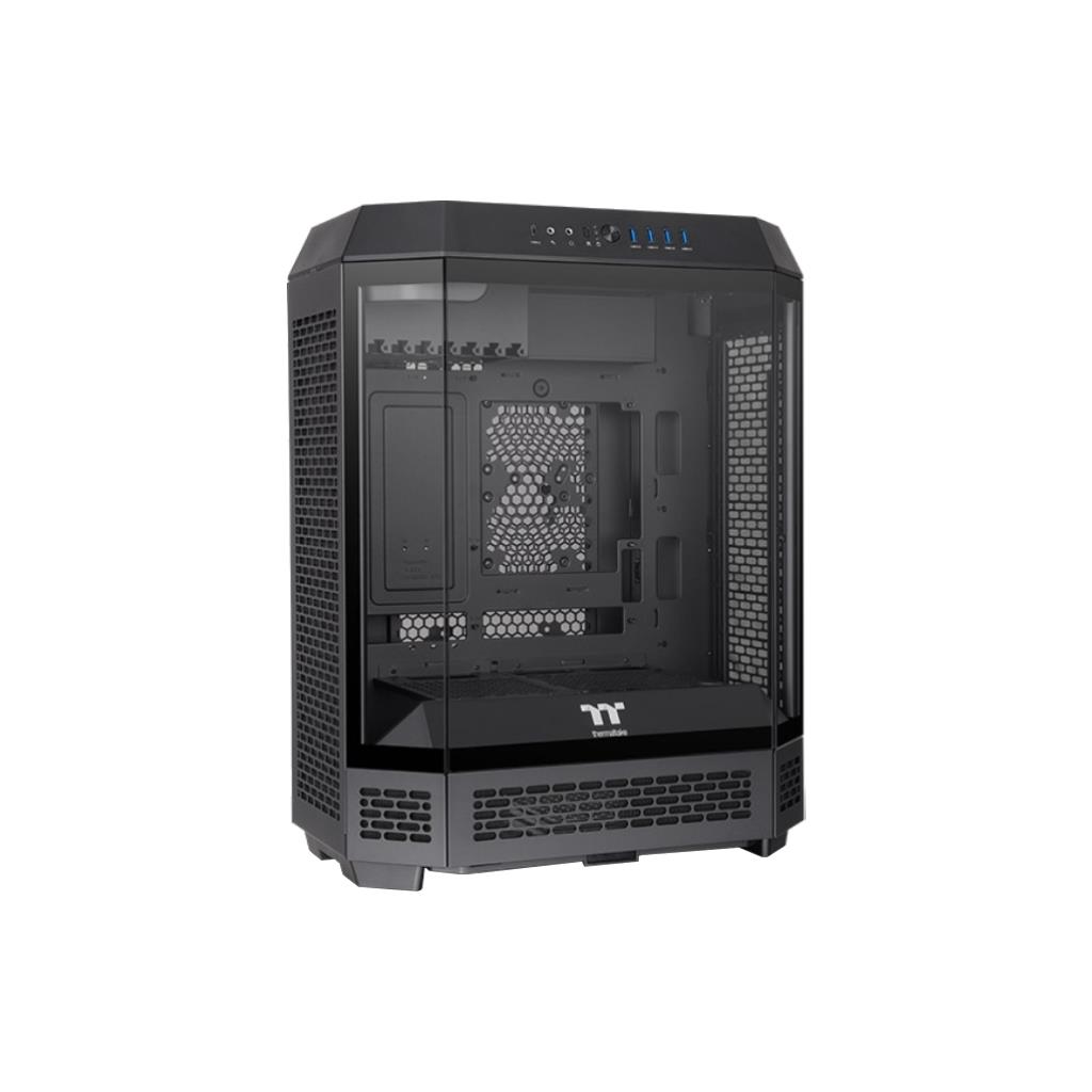 THERMALTAKE THE TOWER 600 Black Tempered Glass Case with Dual CT140 Fans