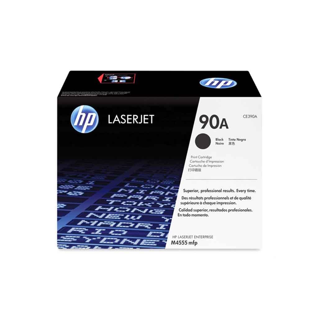 HP 90A Black Original LaserJet Toner Cartridge (CE390A) - 10K Page Yield