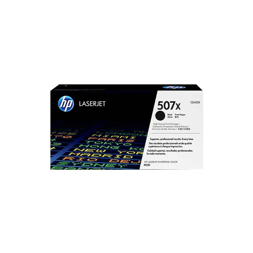 HP 507X (CE400X) Black High-Yield LaserJet Toner Cartridge