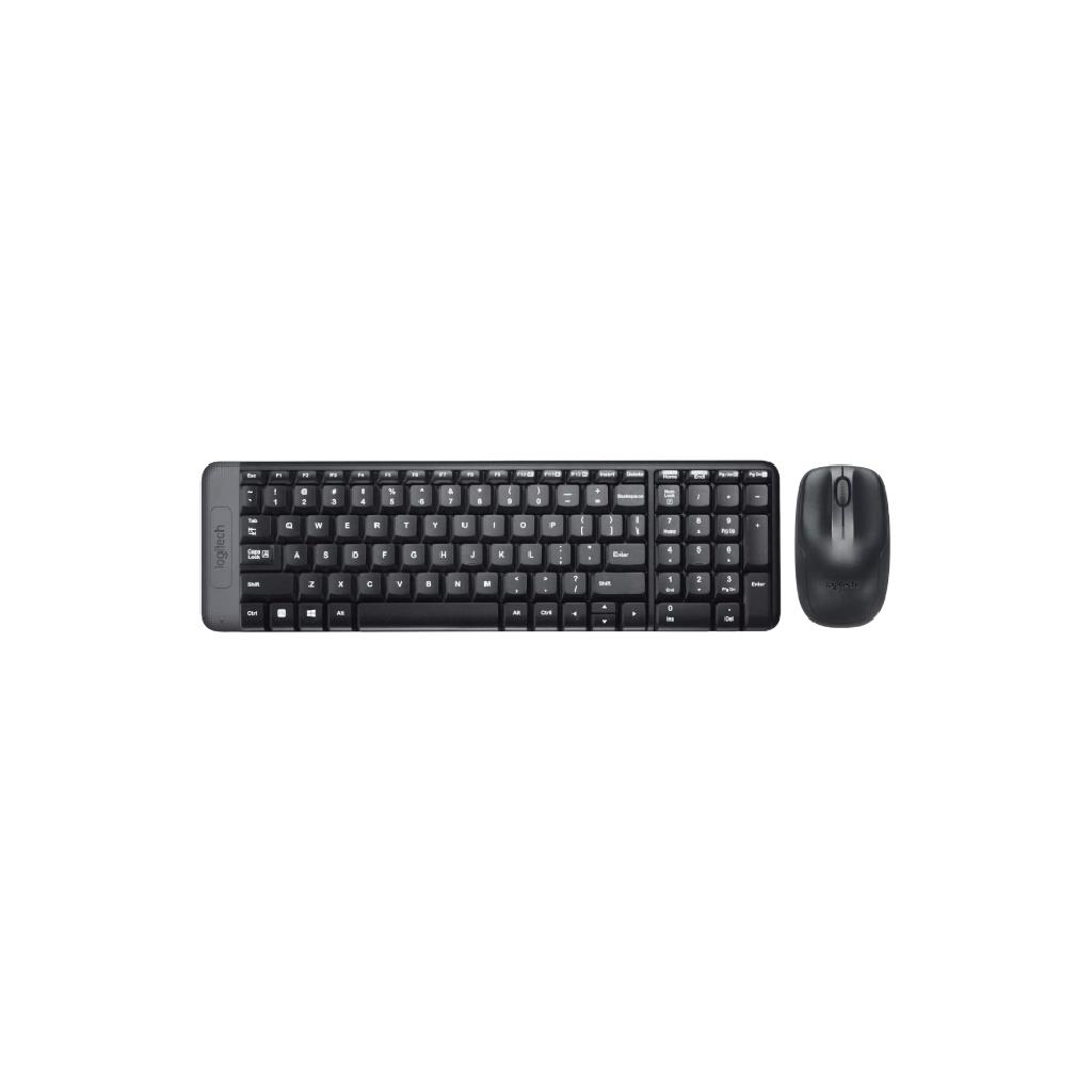 Logitech Wireless Combo MK220 (คีย์บอร์ด & เมาส์) - Black