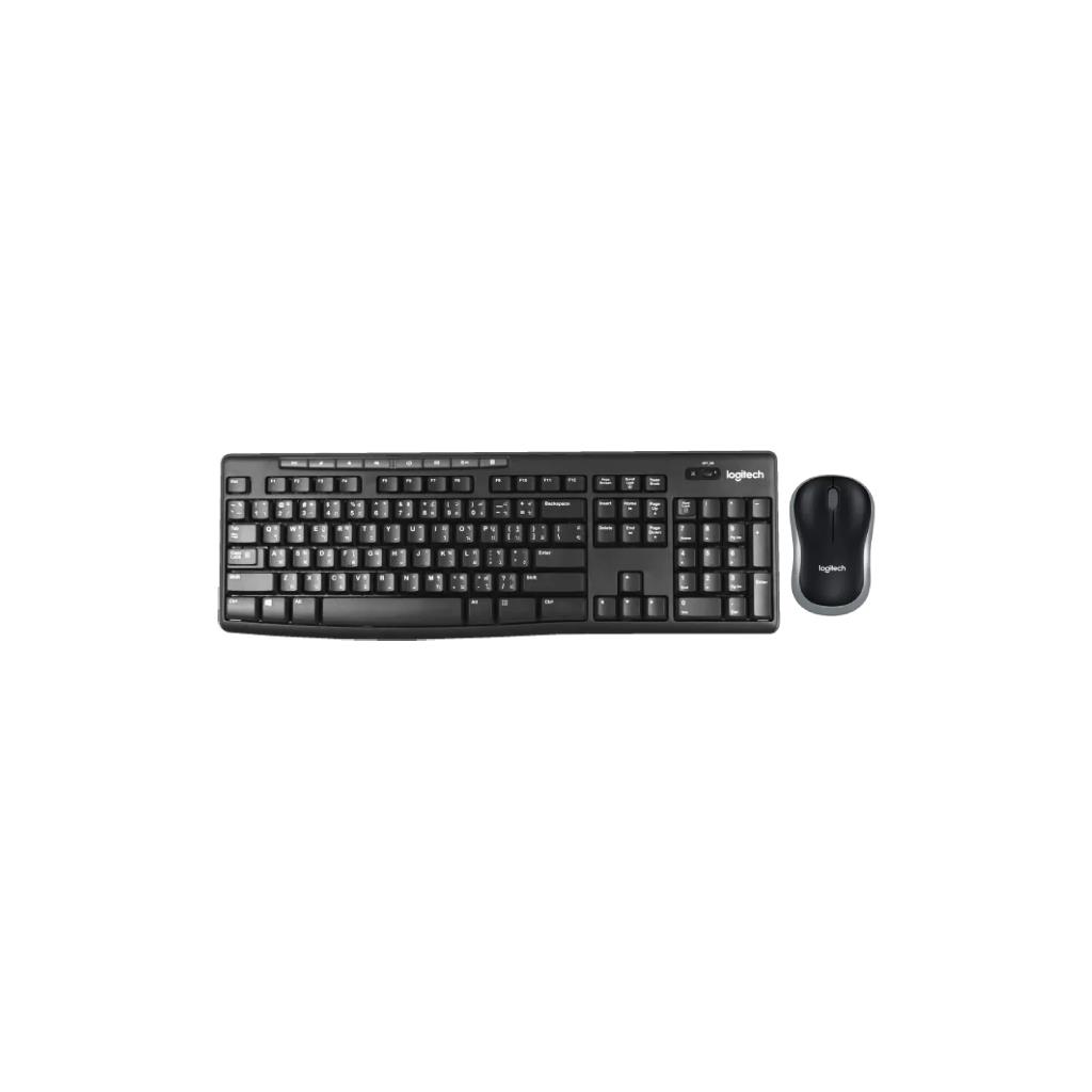 LOGITECH MK270R Wireless Keyboard & Mouse Combo (Black) - 2.4GHz USB Receiver