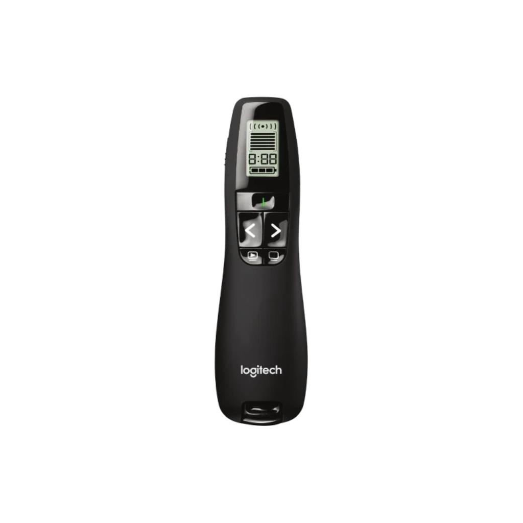 Logitech Presenter R800 Wireless Remote with LCD Display - Black