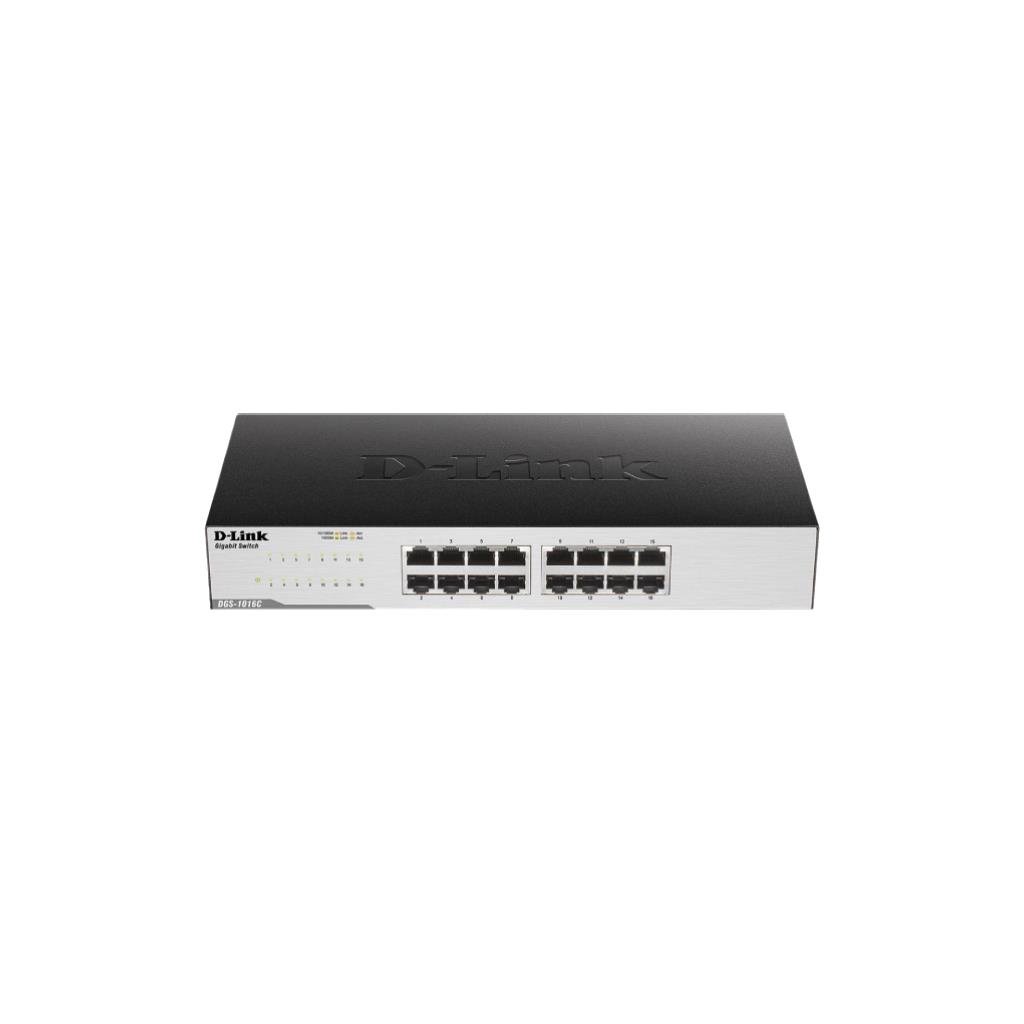D-Link DGS-1016C 16-Port Gigabit Unmanaged Switch (Metal Rackmount)
